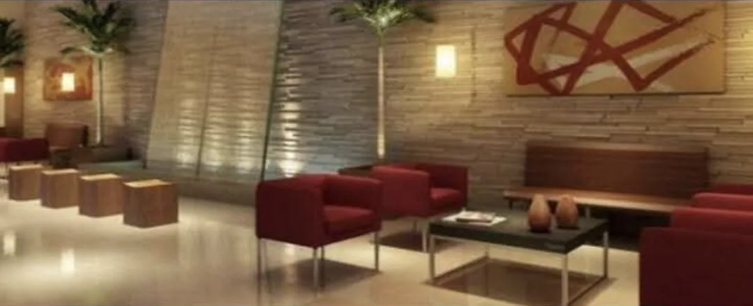 Sala de espera do consultório no Plaza Office