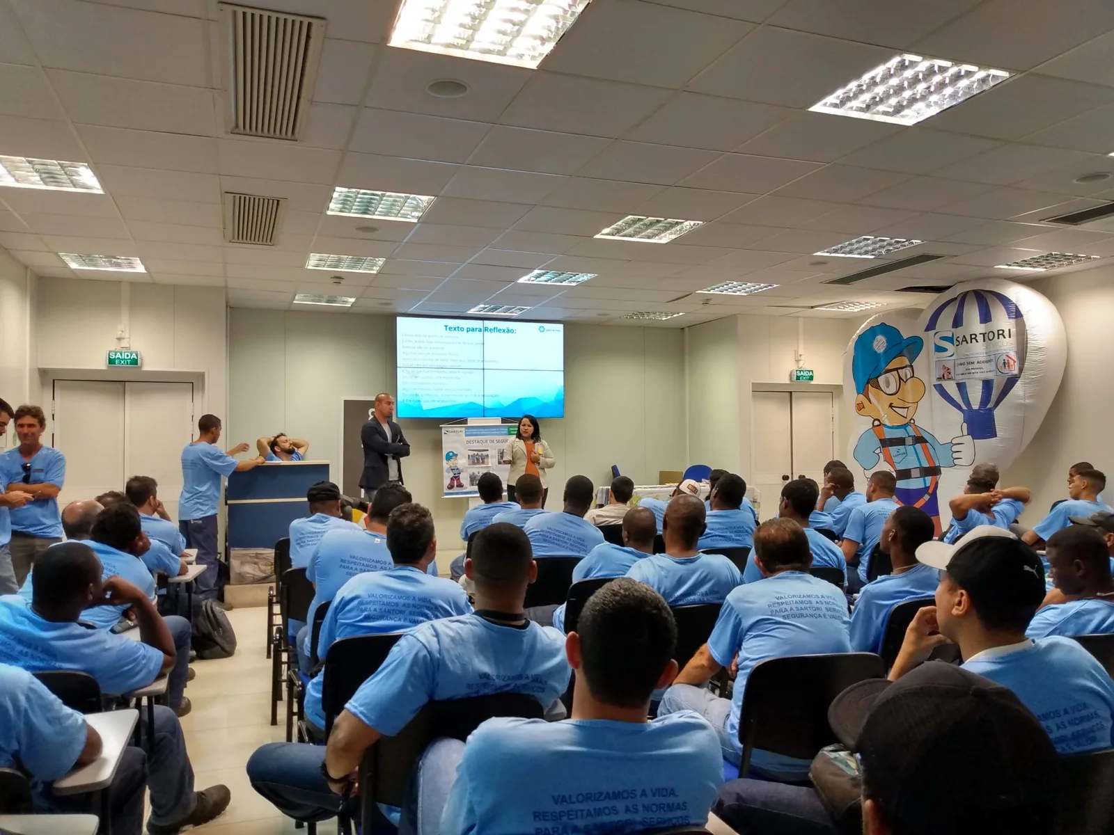 Palestra de segurança e saúde mental no trabalho